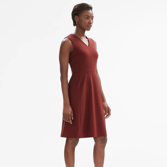 MM Lafleur Annie Dress in Brick Red Size 0 - Picture 3 of 7